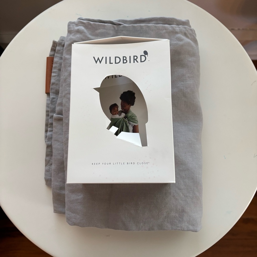 WildBird Gray Baby Ring Sling